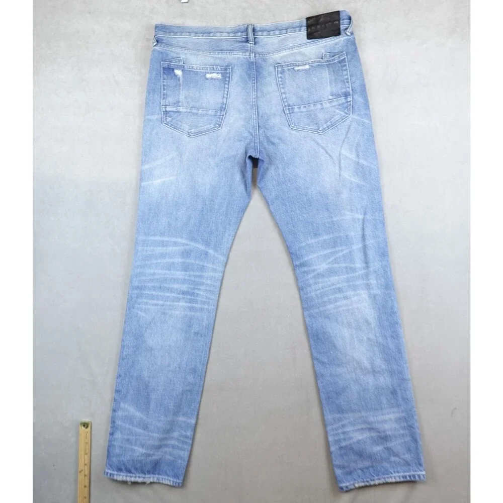 PRPS Jeans Mens Distressed Blue Light Wash Denim Mens 38x34